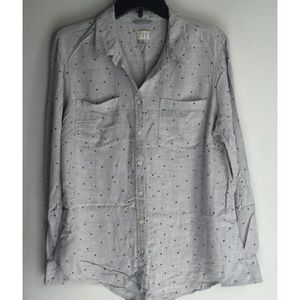 A New Day Starry Button Down - Grey